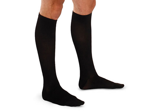Knit-Rite Therafirm Men's Trouser Socks Black